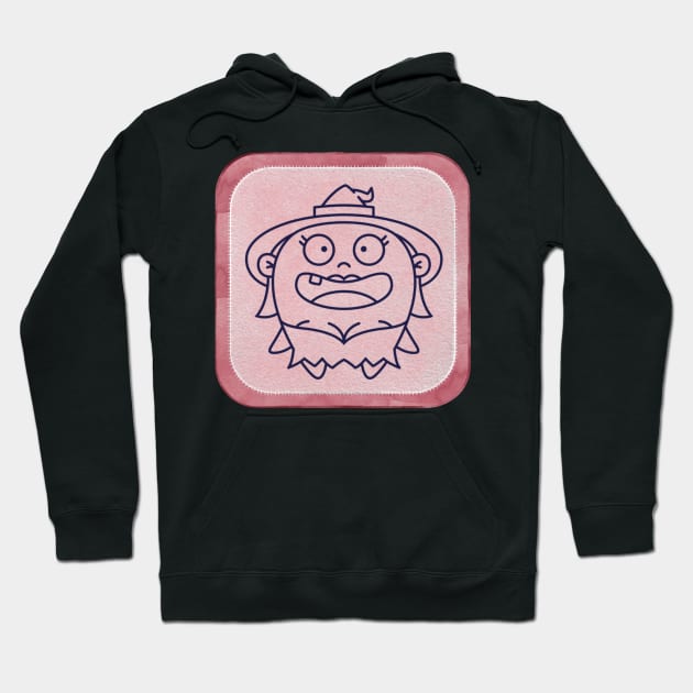 Funny Pink Halloween Witch Hoodie by JanesCreations